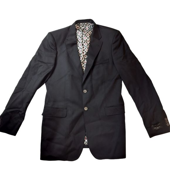 Men's Ted Baker Two Button One Vent.Blazer New W/o Tags. Black. Size 40L.